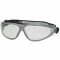 Sport Boas Anti Fog Safety Glasses (Gray Temple/ Clear Lens)